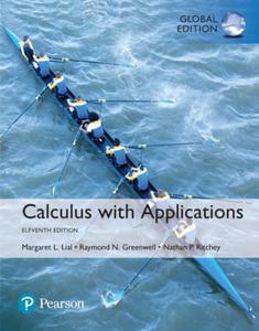 CALCULUS WITH APPLICATIONS GLOBAL EDITION LIAL NOWA - 2860178710