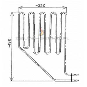 Grzaka SEPC-10 (2500W) Grzaka do pieca sauny Tylo Helo SEPC-10 - 2832612732