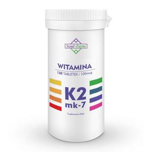 Witamina K2 Mk7 100 mcg 120 Tabletek - Soul Farm - 2872510326