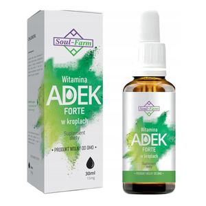 Witamina ADEK Forte w Kroplach 30 ml - Soul Farm - 2872197800