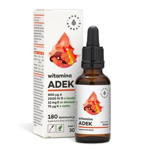 Witamina ADEK Krople 30 ml - Aura Herbals - 2872510344