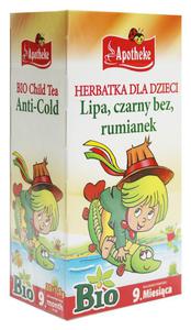 Herbatka Dla Dzieci Przy Przezibieniu Bio 20 x 1,5 g - Apotheke - 2829357277