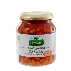 Fasola Biaa w Sosie Pomidorowym Bio 360 g Eko-Wital - 2861092366