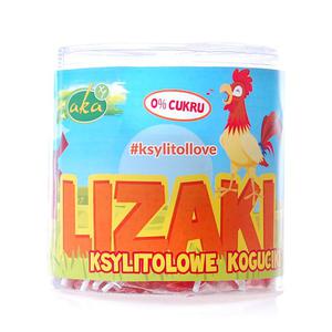 Lizaki Koguciki 0% Cukru Owocowe z Ksylitolem 50 szt. x 12 g Aka - 2872510377