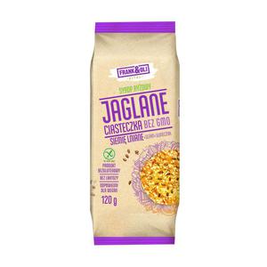 Ciastka Jaglane z Siemieniem Lnianym Bezglutenowe 120 g Frank&Oli - 2869570520