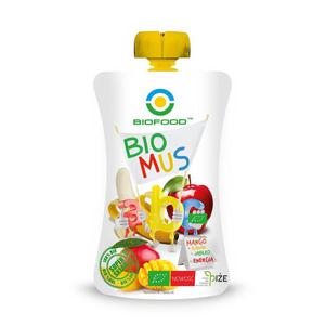 Mus Mango - Bananowo - Jabkowy Bio 90 g - Bio Food - 2861092791