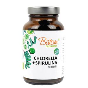 Chlorella + Spirulina Bio 300 Tabletek (120 g) - Batom - 2872510387