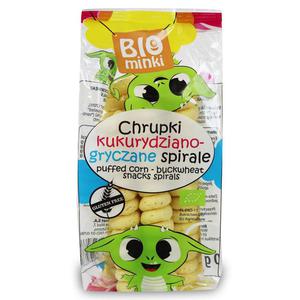 Chrupki Kukurydziano-Gryczane Spirale Bezglutenowe Bio 60 g - Biominki - 2869570968