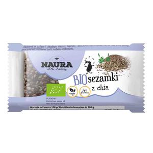 Sezamki z Chia Bio 27 g - Naura - 2869571165