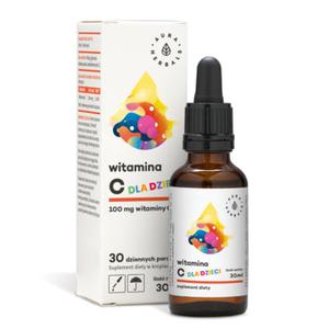 Witamina C Dla Dzieci Krople 30 ml - Aura Herbals ( Ascorbic Acid ) - 2869571192