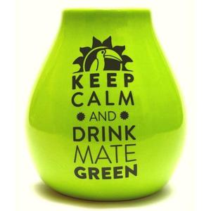 Tykwa Ceramiczna Matero Ceramico Luka Green 350 ml z Logo - Wyprzeda - 2869571226