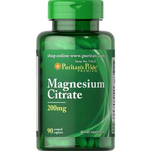 Magnez Cytrynian 210 mg 90 Tabletek - Puritan's Pride - 2872197964