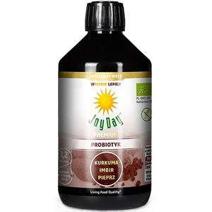 Koncentrat Napoju Probiotycznego Kurkuma Imbir Pieprz Bezglutenowy Bio 500 ml - Joy Day - 2869571366