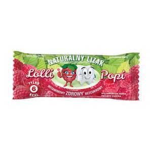 Lizak Naturalny bez Dodatku Cukru Malina 6 g - Lolli Popi - 2869571792