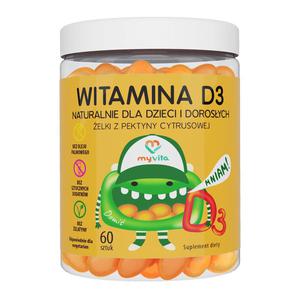 elki Naturalne Witamina D3 60 sztuk - MyVita - 2869571955