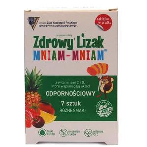 Zdrowy Lizak Mniam - Mniam Odporno 7 Sztuk - Starpharma - 2869572609