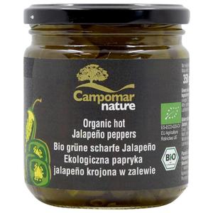 Papryka Jalapeno Zielona Krojona w Zalewie Bio 350g/130g Campomar Nature - 2869572623