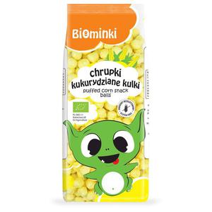 Chrupki Kukurydziane Kulki Bezglutenowe Bio 60 g - Biominki - 2869572660