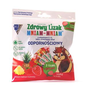 Zdrowy Lizak Mniam - Mniam 3 Smaki + Piercionek 23 g - Starpharma - 2869572768