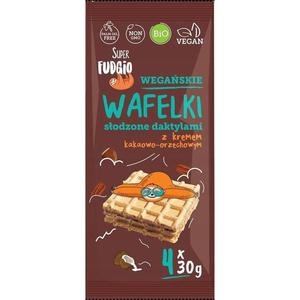 Eko Wegaskie Wafelki Sodzone DAKTYLAMI z Kremem Kakaowo - Orzechowym 120 g - Me gusto - 2872198121