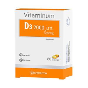 Vitaminum D3 2000 60 Kapsuek - Starpharma - 2869573551