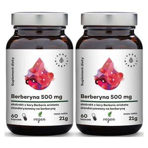 Zestaw 2 x Berberyna 500 mg 60 Kapsuek - Aura Herbals - 2869573567