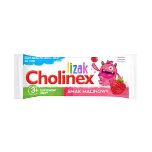 Cholinex Lizak Dla Dzieci 3+ Bez Dodatku Cukru Smak Malinowy 10 g - Stada Pharm - 2869573589