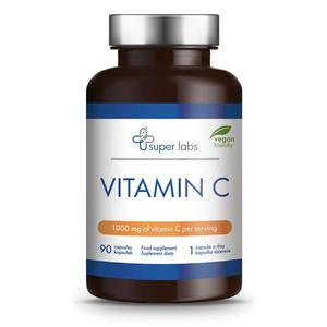 Witamina C 1000 (Vitamin C) 90 Kapsuek - Super Labs - 2872198188