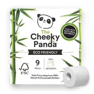 Papier Toaletowy Bambusowy Trzywarstwowy 9 Rolek - Cheeky Panda - 2869573632