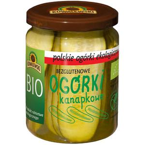 Ogrki Konserwowe Krojone Kanapkowe Bezglutenowe Bio 480 g (270 g) - Kowalewski - 2869573857