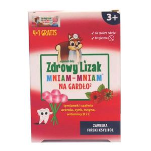 Zdrowy Lizak Mniam Mniam na Gardo 30 g (4+1 Sztuk) - Starpharma - 2869573970