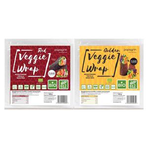 Zestaw Veggie Wrap Czerwona Bezglutenowa Tortilla Warzywna Bio 100g + Veggie Wrap Bezglutenowa Tortilla Warzywna Bio 100g - Papagrin - 2869574088