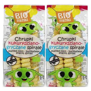 2 x Chrupki Kukurydziano-Gryczane Spirale Bezglutenowe Bio 60 g - Biominki - 2869574168