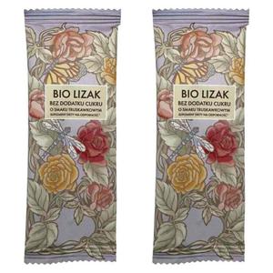 2 x Lizak o Smaku Truskawkowym z Erytrytolem Bio 6 g - Lizuu