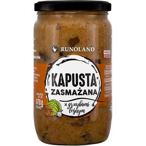 Kapusta Zasmaana z Grzybami Lenymi 670 g - Runoland - 2872198253