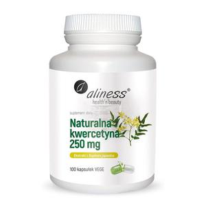 Naturalna Kwercetyna 250 mg 100 Vege Kapsuki Aliness - 2872198257