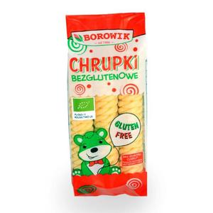 Chrupki Kukurydziane Skrcone Bezglutenowe BIO 60 g - Borowik - 2869574512