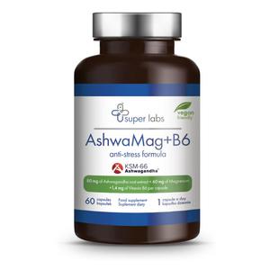 AshwaMAG + B6 60 Kapsuek Super Labs - 2872198271