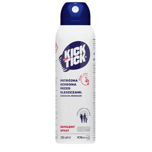 Kick The Tick Max Repelent Plus - Potrjna Ochrona przed Kleszczami, Komarami, Meszkami 200 ml - ICB Pharma - 2869574624