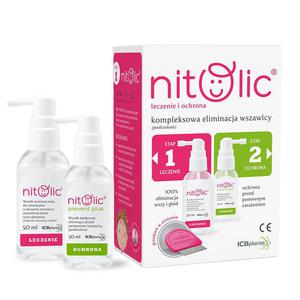 Pipi Nitolic - Zestaw Leczenie i Ochrona z Grzebieniem 50 ml + 30 ml - ICB Pharma - 2869574627