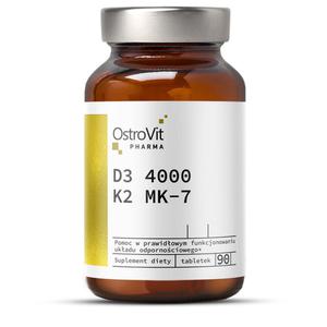 Witamina D3 4000 K2 MK-7 90 tabletek OstroVit Pharma - 2872510610