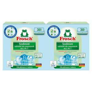 2 x Sodowe Tabletki do Zmywarek All in One 30 Sztuk - Frosch - 2869574800