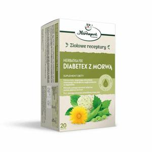 Herbatka DIABETEX z MORW FIX 30 g (20 x 1,5g) - Herbapol Krakw - 2872510865