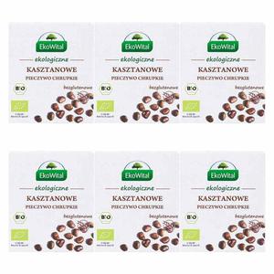 6 x Pieczywo Chrupkie Kasztanowe Bezglutenowe Bio 100 g - EkoWital - 2872510986