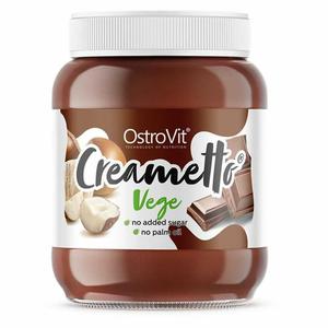 Krem Kakaowo - Orzechowy Creametto Vege Bez Dodatku Cukru 350 g - OstroVit - 2872511017