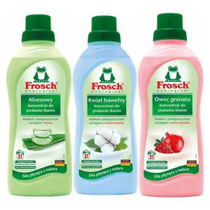 Koncentrat do Pukania Tkanin Aloe Vera 750 ml - Frosch + Koncentrat do Pukania Tkanin Kwiat Baweny 750 ml - Frosch + Koncentrat do Pukania Tkanin na Bazie Owocu Granatu 750 ml - Frosch - 2872511149