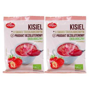 2 x Kisiel o Smaku Truskawkowym Bezglutenowy Ekologiczny 30 g Amylon - 2872511334