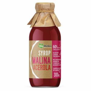 Syrop Malina Acerola 300 ml - Ekamedica - 2872511398