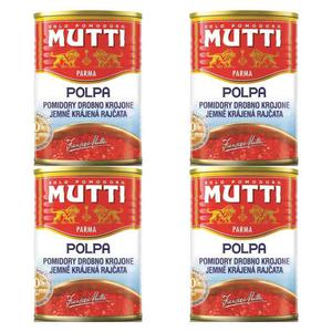 4 x Pomidory w Kawakach 400 g Drobno Krojone Polpa Pulpa MUTTI - 2872511475