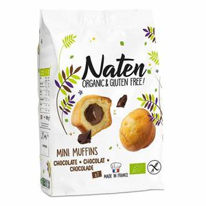 Mini Muffinki z Nadzieniem Orzechowo - Kakaowym Bezglutenowe Bio 200 g - Naten - 2872511816